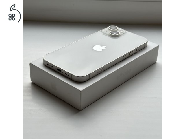 HIBÁTLAN iPhone 14 128GB Starlight - 1 ÉV GARANCIA, Kártyafüggetlen, 87% Akkumulátor