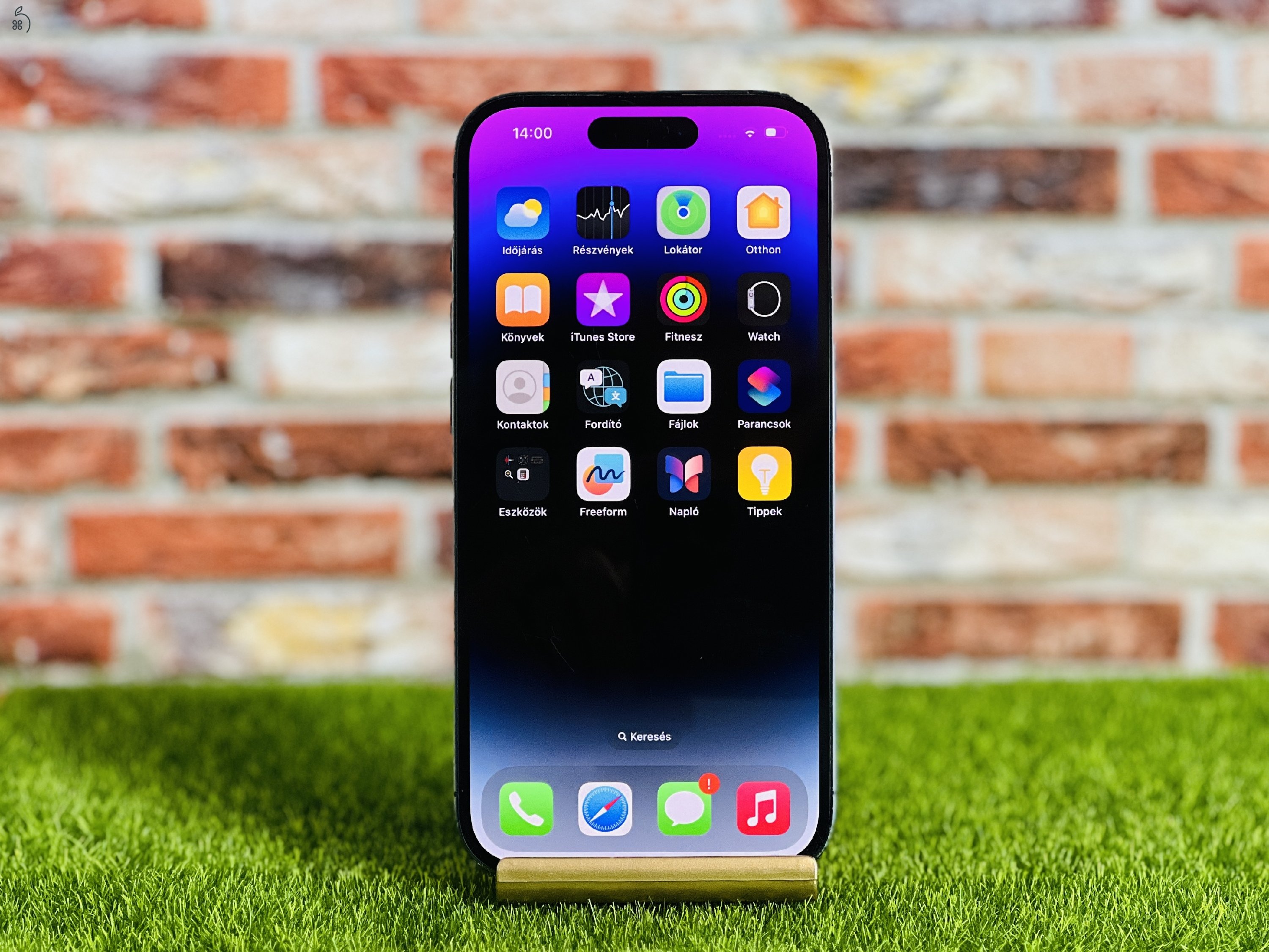 Eladó iPhone 14 Pro 128 GB Purple szép állapotú - 12 HÓ GARANCIA - 1234
