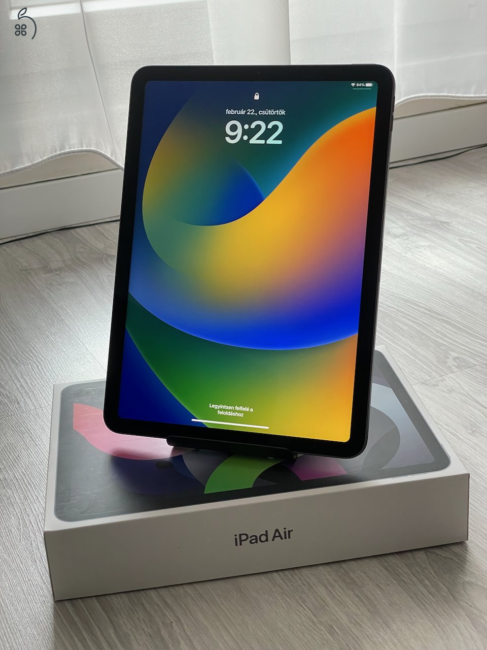 iPad Air 4 - 10,9 hüvelykes Wi-Fi, 64 GB – asztroszürke