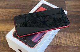 Eladó iPhone SE (2020) 64 GB RED 100% aksi szép állapotú - 12 HÓ GARANCIA - 6279