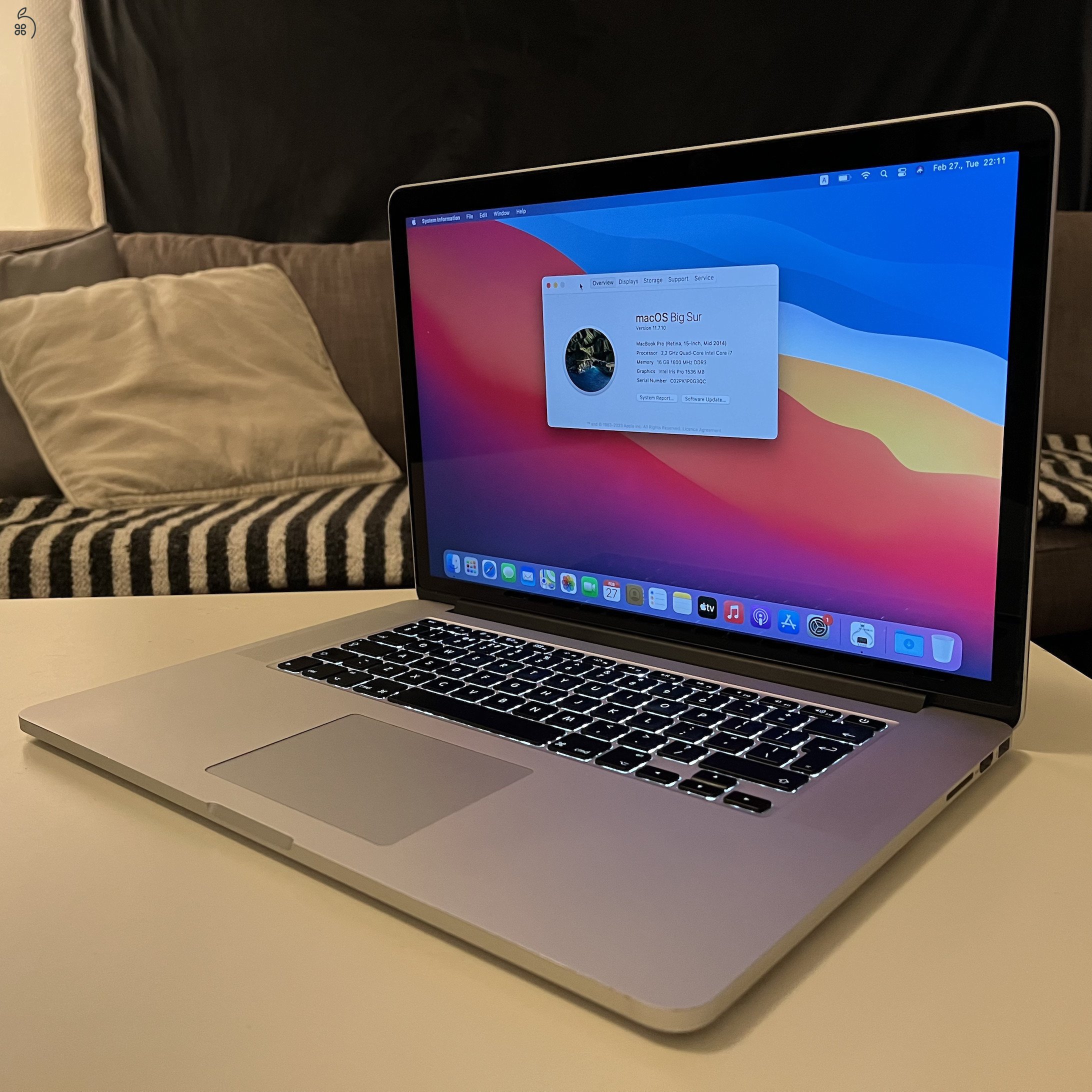 Eladó Macbook Pro 15