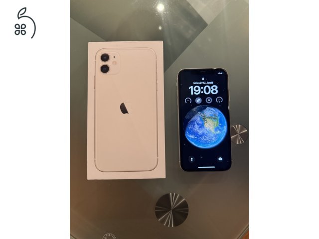 Apple iphone 11 64Gb Fehér Kártyafüggetlen Mobiltelefon