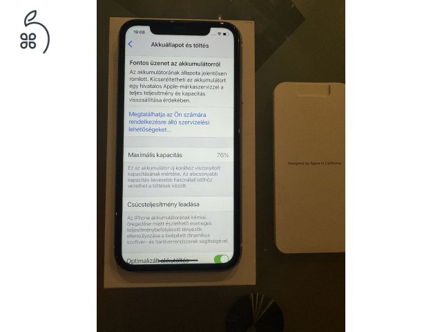 Apple iphone 11 64Gb Fehér Kártyafüggetlen Mobiltelefon