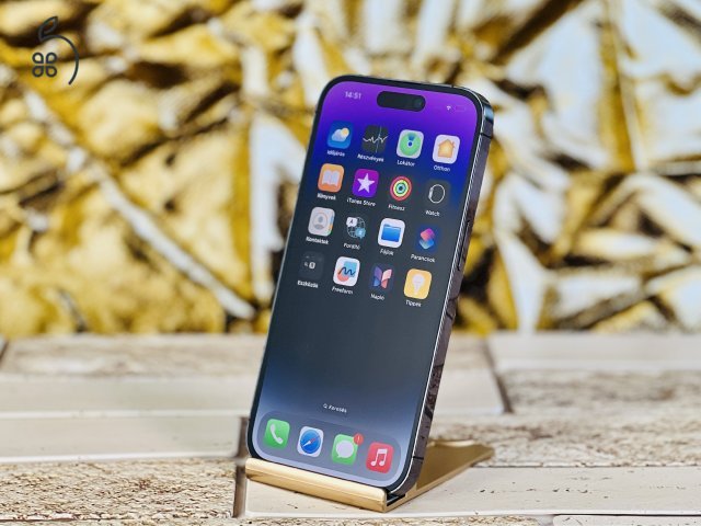 Eladó iPhone 14 Pro 128 GB Purple szép állapotú - 12 HÓ GARANCIA - S1234