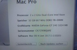 Mac Pro 1.1 2006 - 32GB RAM, 1GB GPU, 2x2Ghz CPU