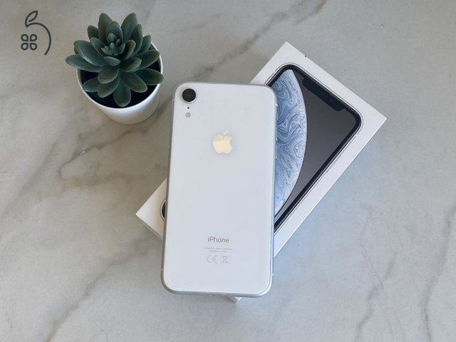 Eladó iPhone XR 64 GB White szép állapotú - 12 HÓ GARANCIA - 1248
