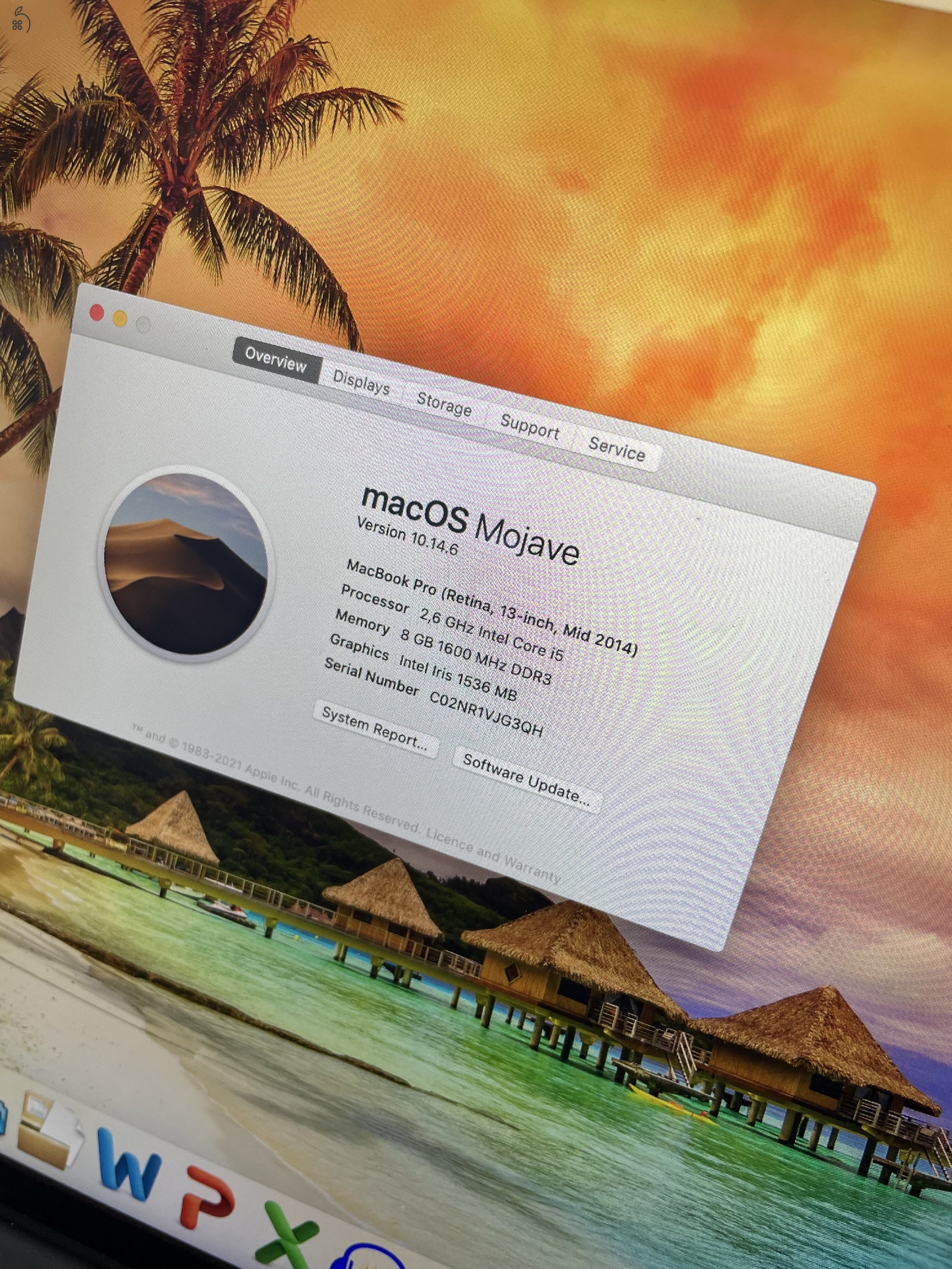 MacBook Pro 13 inch Mid-2014 512GB + MagSafe Töltő 85W