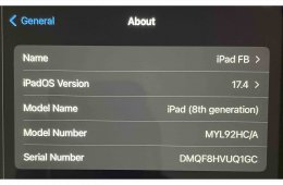 iPad (8. generáció) 32GB tokkal, fóliával