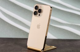 Eladó iPhone 13 Pro 128 GB Gold szép állapotú - 12 HÓ GARANCIA - S1404