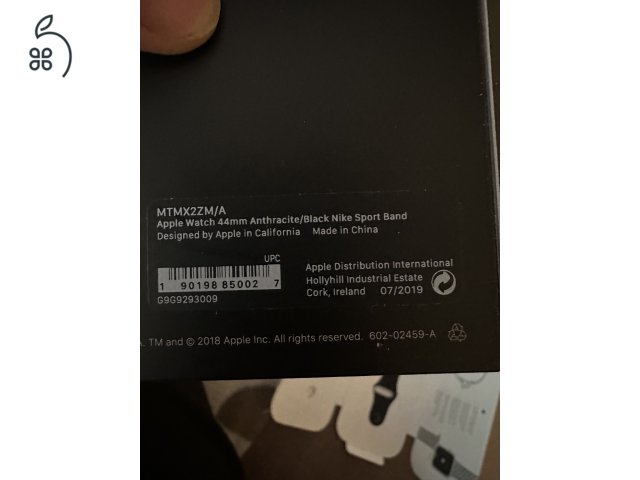 Apple Watch 44mm Anthracite/Black Nike Sport Band 