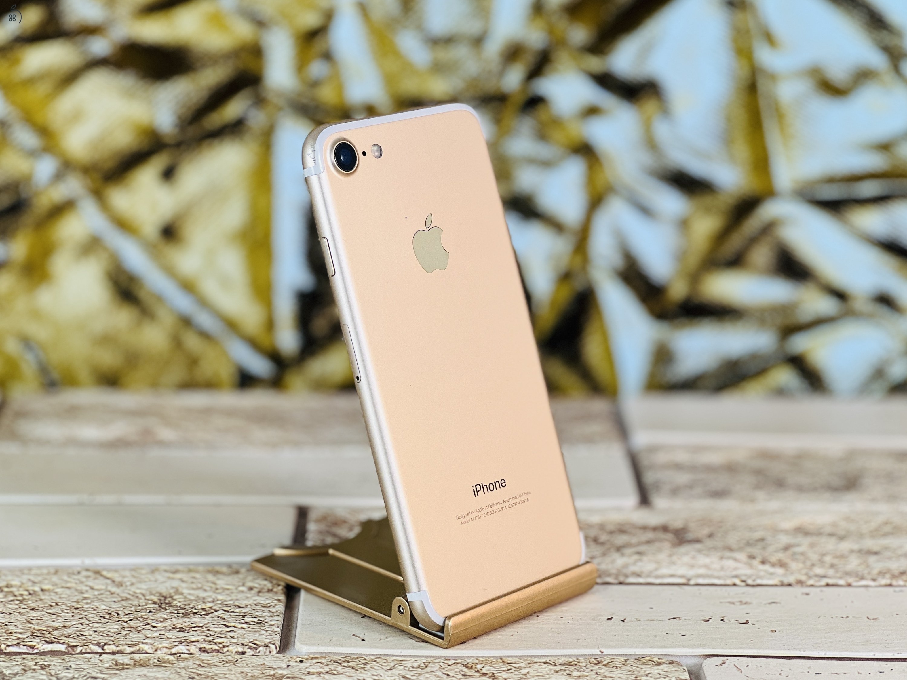 Eladó iPhone 7 128 GB Gold 100% aksi szép állapotú - 12 HÓ GARANCIA - R4727