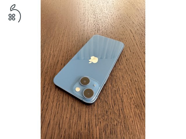 iPhone 13 mini kék 128GB, kijelző védő üveges, tokkal hordott