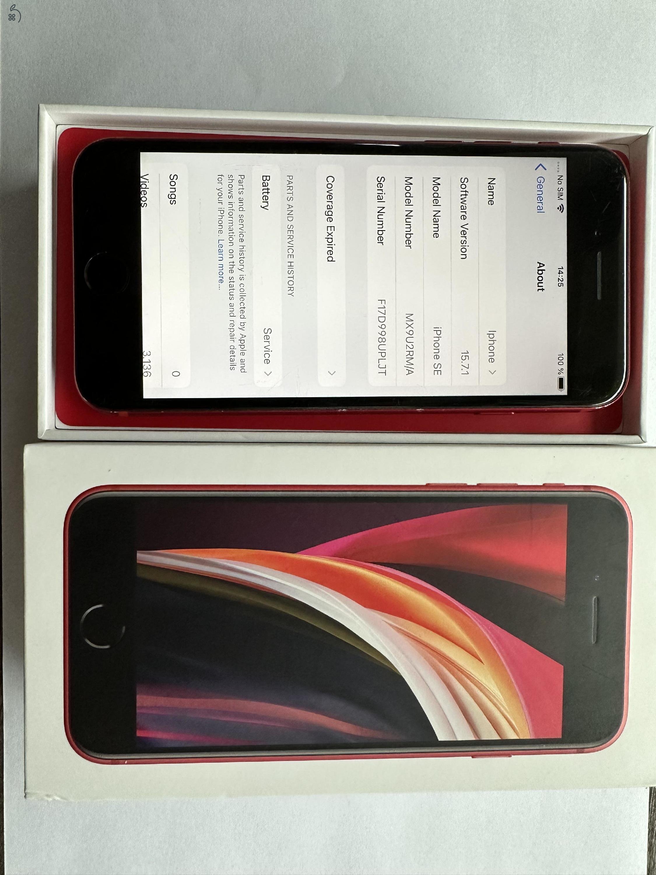 Iphone SE 2020, RED, 64GB