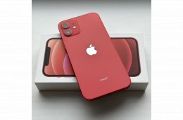 KARCMENTES iPhone 12 64GB Red - 1 ÉV GARANCIA, Kártyafüggetlen, 80% Akkumulátor
