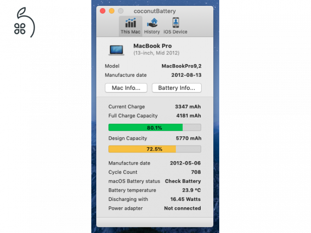 Macbook pro 13 2.5 GHz, 8 gb RAM mid 2012