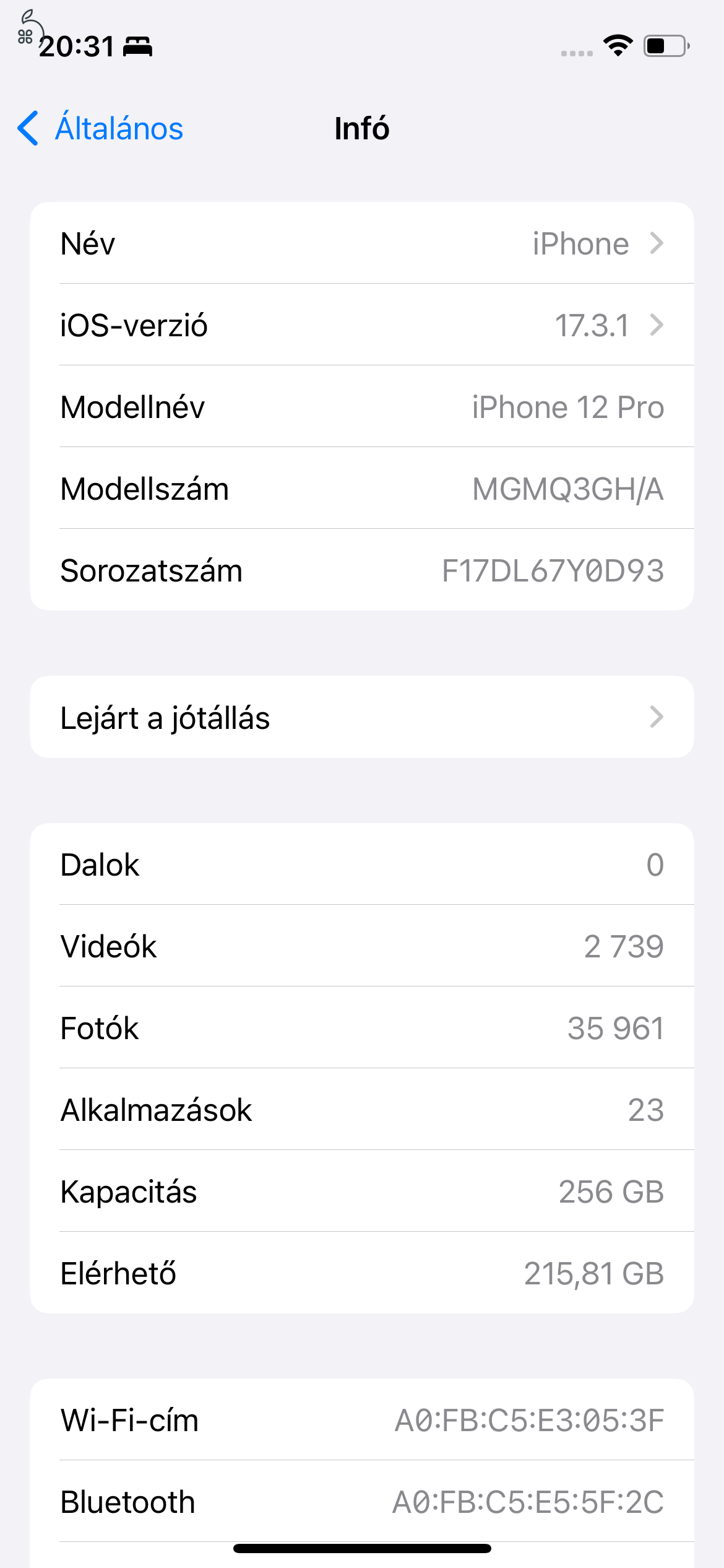 Apple IPhone 12 pro 256 GB, jó  állapot, 83% akku