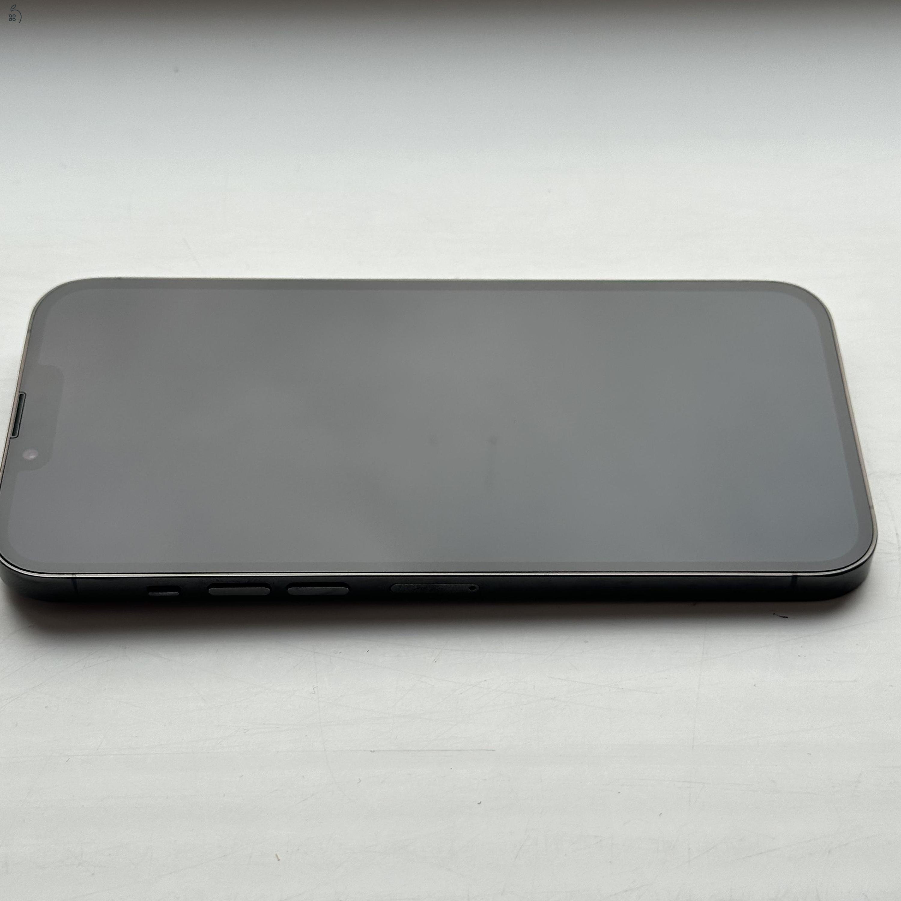 GYÖNYÖRŰ iPhone 13 Pro Max 128GB Graphite 1 ÉV GARANCIA, Kártyafüggetlen, 88% Akkumulátor