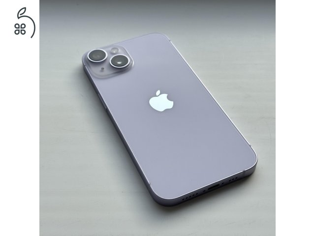 KARCMENTES iPhone 14 128GB Purple - 1 ÉV GARANCIA, Kártyafüggetlen, 87% Akkumulátor
