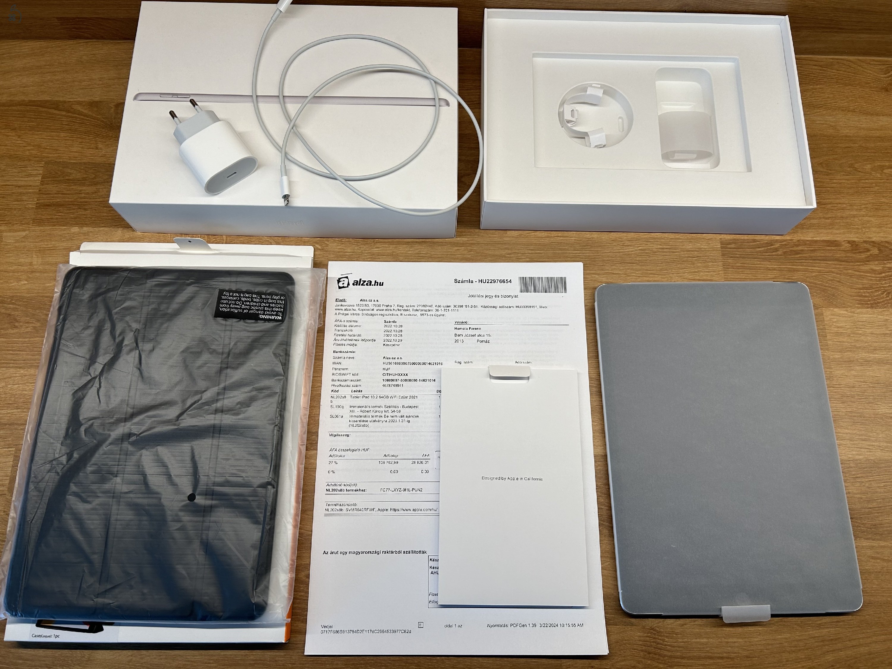 Apple iPad 10.2 2021 64GB WiFi - ezüst