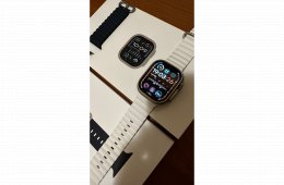 !!Blue + White !!szilikon szíjjal Apple Watch Ultra 2 49mmTitanium GPS+CELLULAR  64 Gb