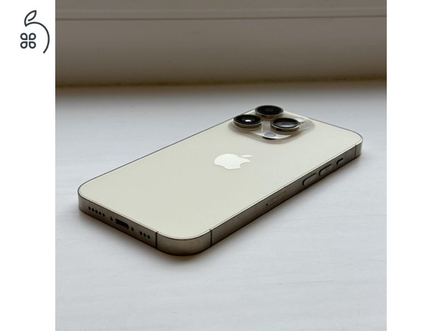 HIBÁTLAN iPhone 14 Pro 512GB Gold - 1 ÉV GARANCIA , Kártyafüggetlen , 100% akkumulátor