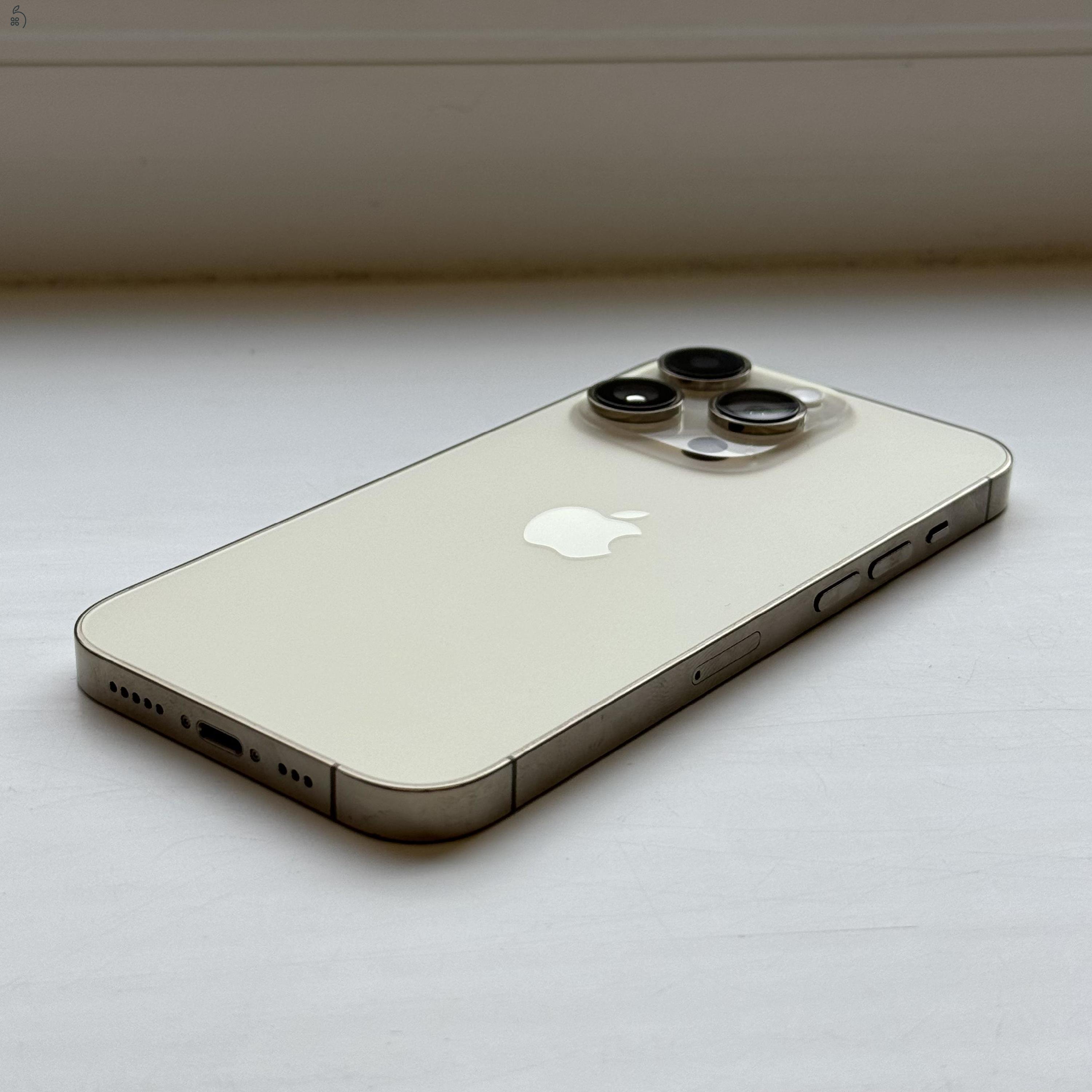 HIBÁTLAN iPhone 14 Pro 512GB Gold - 1 ÉV GARANCIA, Kártyfüggetlen, 92% Akkumulátor