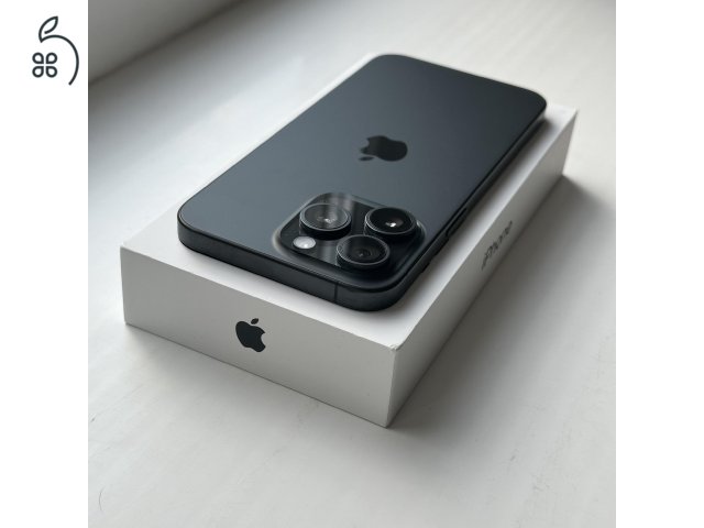 HIBÁTLAN iPhone 15 Pro Max 256GB Black - 1 ÉV GARANCIA, Kártyafüggetlen, 100% Akkumulátor 