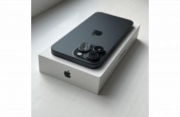 HIBÁTLAN iPhone 15 Pro Max 256GB Black - 1 ÉV GARANCIA, Kártyafüggetlen, 100% Akkumulátor 