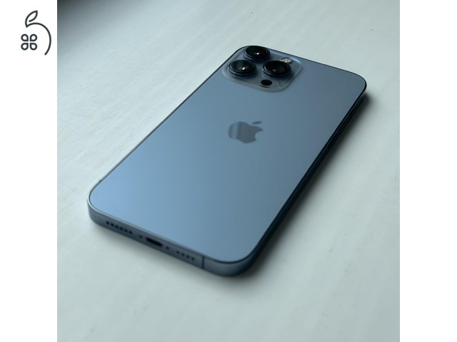 GYÖNYÖRŰ iPhone 13 Pro Max 128GB Sierra Blue - 1 ÉV GARANCIA, Kártyafüggetlen, 86% Akkumulátor
