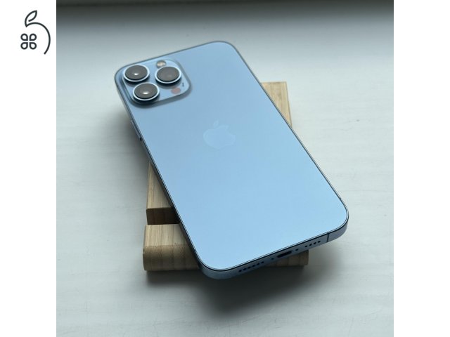 GYÖNYÖRŰ iPhone 13 Pro Max 128GB Sierra Blue - 1 ÉV GARANCIA, Kártyafüggetlen, 86% Akkumulátor