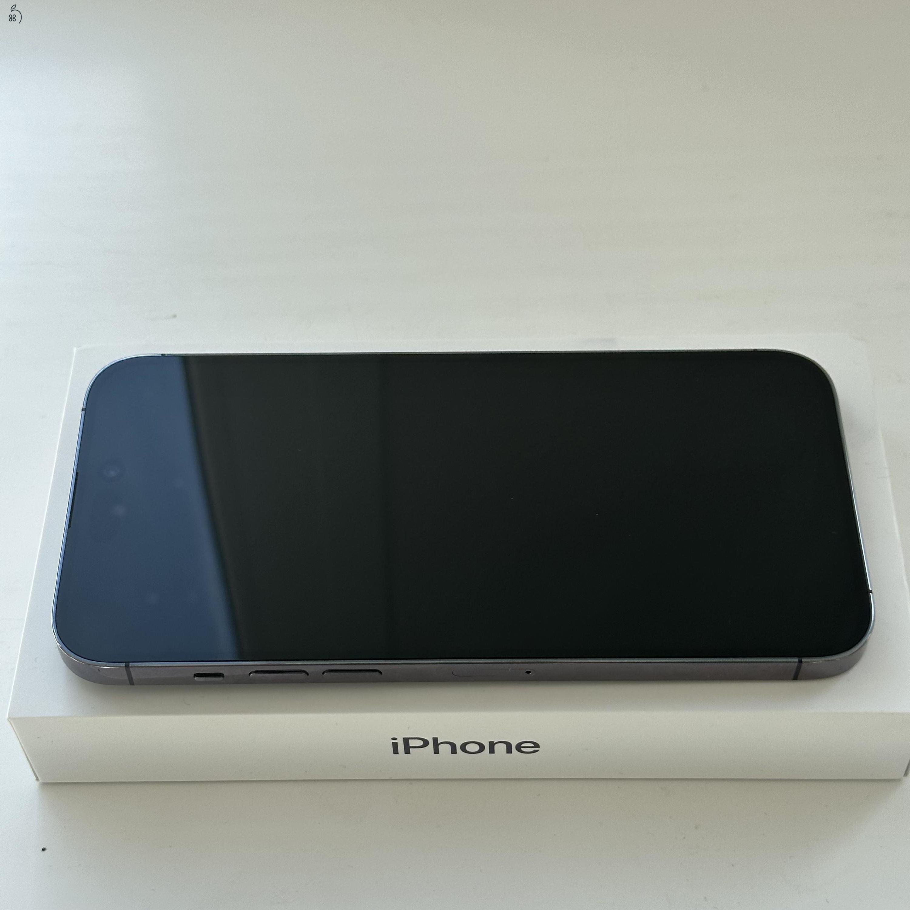 HIBÁTLAN iPhone 14 Pro Max Deep Purple 128GB - 1 ÉV Garanciával, Kártyafüggetlen, 94% Akkumulátor