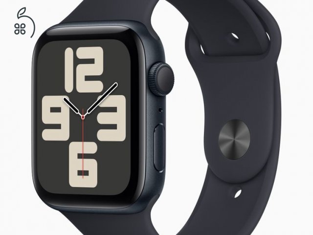 Apple Watch SE (2022)Fix ár,  GPS – 44 mm-es  alumíniumtok,új,bontatlan