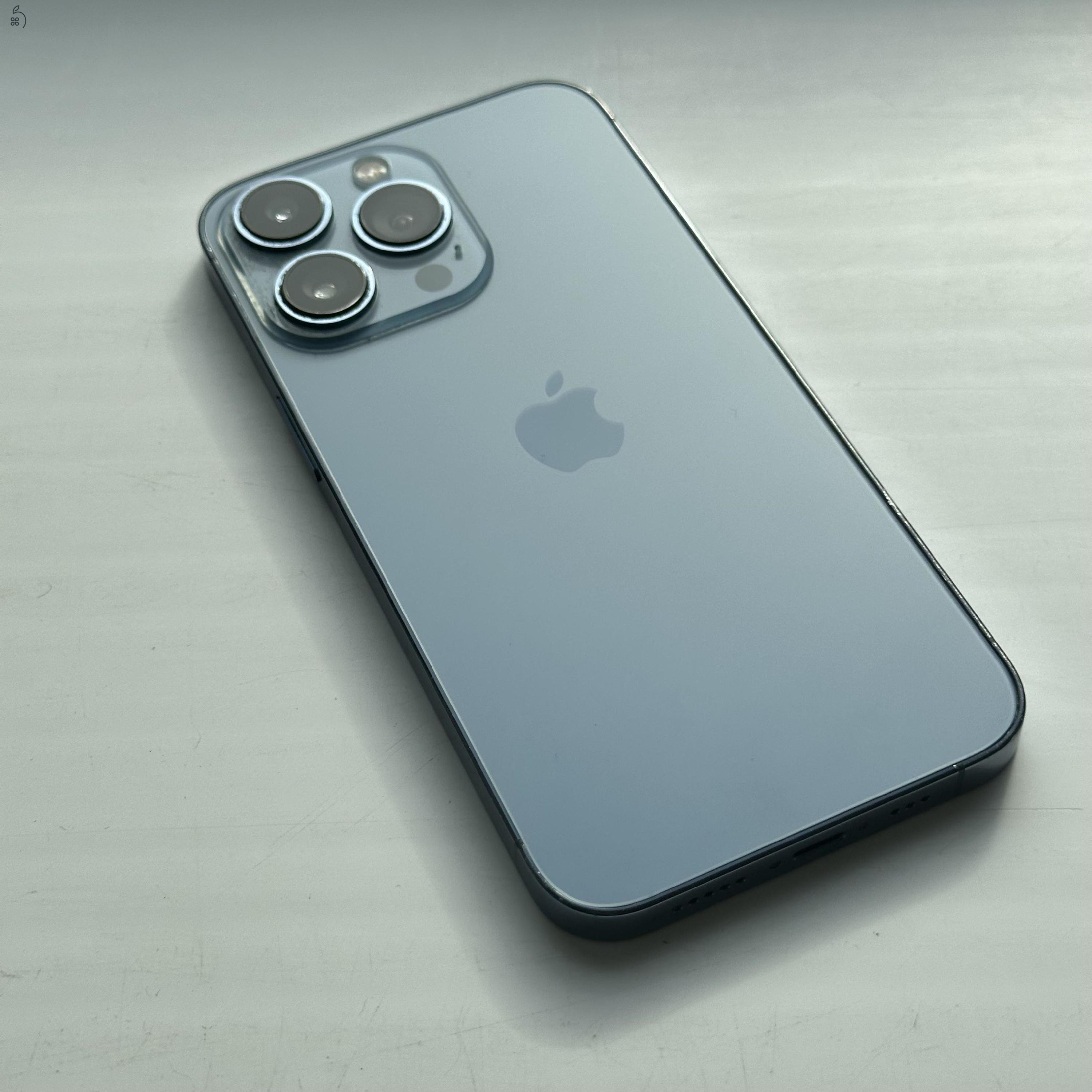 GYÖNYÖRŰ iPhone 13 Pro 128GB Sierra Blue - 1 ÉV GARANCIA, Kártyafüggetlen, 87% Akkumulátor