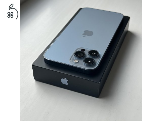 iPhone 13 Pro Max 256GB Sierra Blue- 1 ÉV GARANCIA, Kártyafüggetlen, 90% Akkumulátor