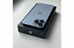 iPhone 13 Pro Max 256GB Sierra Blue- 1 ÉV GARANCIA, Kártyafüggetlen, 90% Akkumulátor