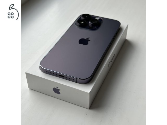 HIBÁTLAN iPhone 14 Pro Deep Purple 256GB - 1 ÉV Garanciával, Kártyafüggetlen, 96% Akkumulátor