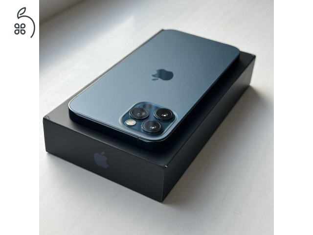 iPhone 12 Pro 128GB Pacific Blue - 1 ÉV GARANCIA, Kártyafüggetlen, 86% Akkumulátor