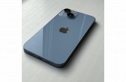 GYÖNYÖRŰ iPhone 14 128GB Blue - Kártyafüggetlen,1 ÉV GARANCIA, 94% Akkumulátor