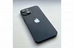 KARCMENTES iPhone 14 256GB Midnight- 1 ÉV GARANCIA, Kártyafüggetlen, 89% akkumulátor