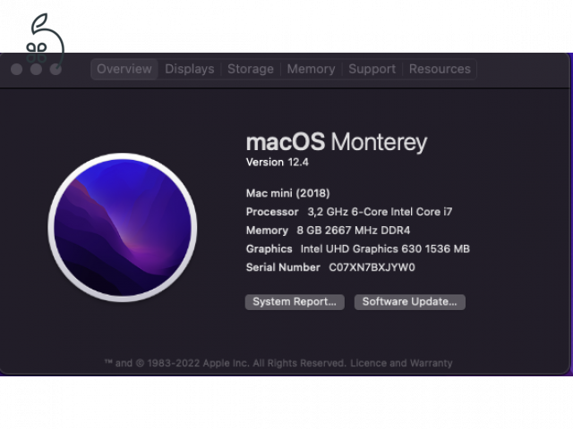 Mac Mini i7 2018 eladó