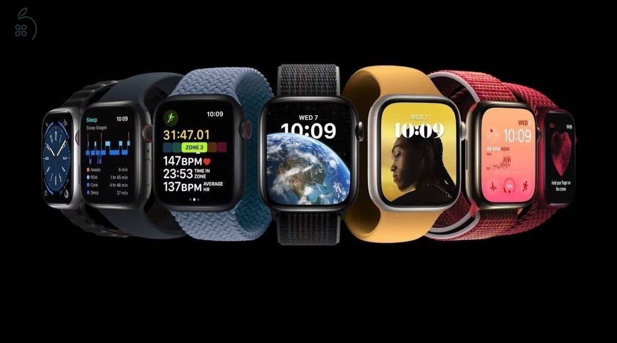 ÚJ BONTATLAN Apple Watch Series 8 9 S8 s9 41-45mm Azonnal Átvehető DEÁK TÉRNÉL 1 Év apple Garancia.