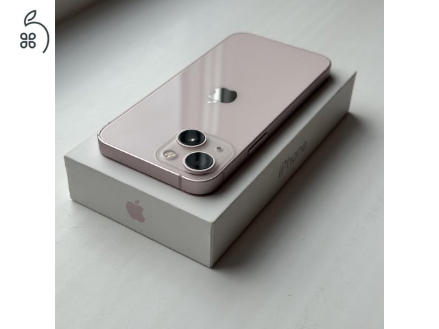 KARCMENTES iPhone 13 mini 128GB Pink - 1 ÉV GARANCIA , Kártyafüggetlen, 88% Akkumulátor