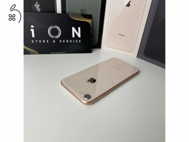 Apple iPhone 8 64GB Gold (Arany) több db használt készülék készleten! 1 év garanciával!