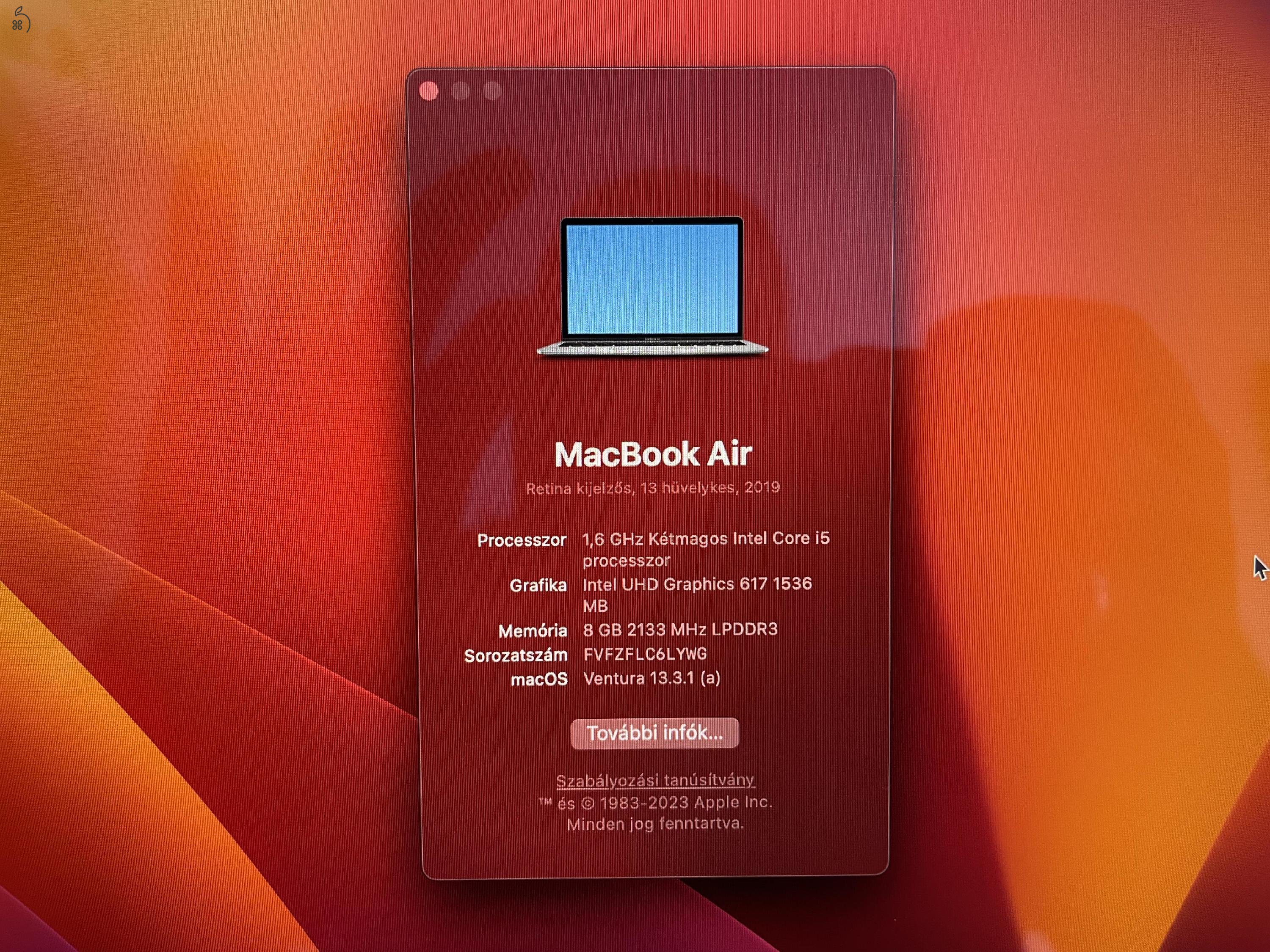Macbook Air Retina 2019