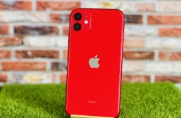 Eladó iPhone 11 64 GB RED 100% aksi szép állapotú - 12 HÓ GARANCIA - 1222