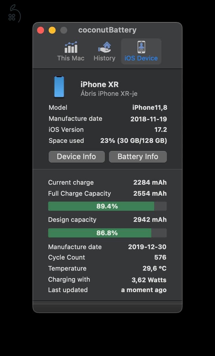 iPhone Xr 128 Gb Sárga