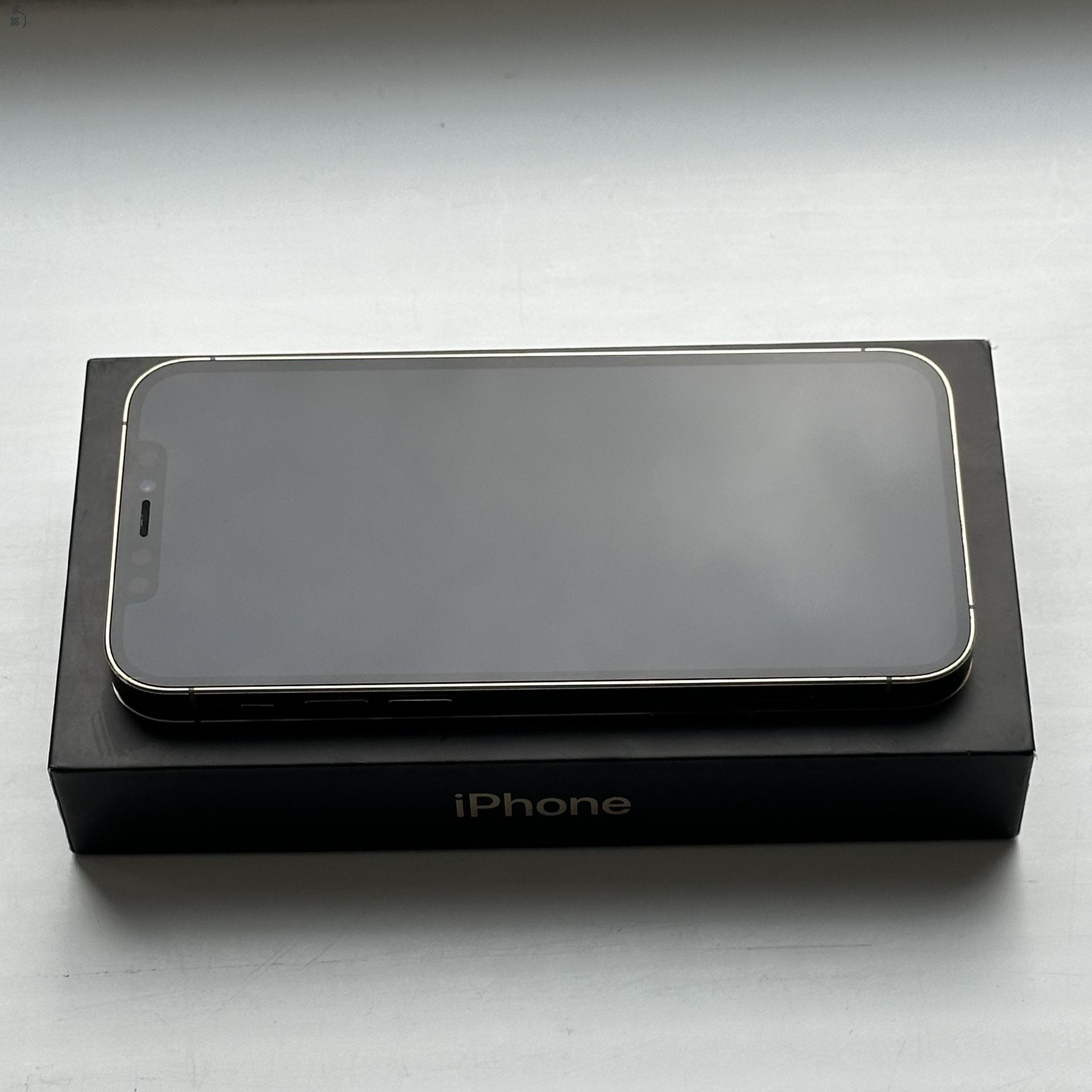 KARCMENTES iPhone 12 Pro 128GB Gold - 1 ÉV GARANCIA, Kártyafüggetlen, 82% Akkumulátor
