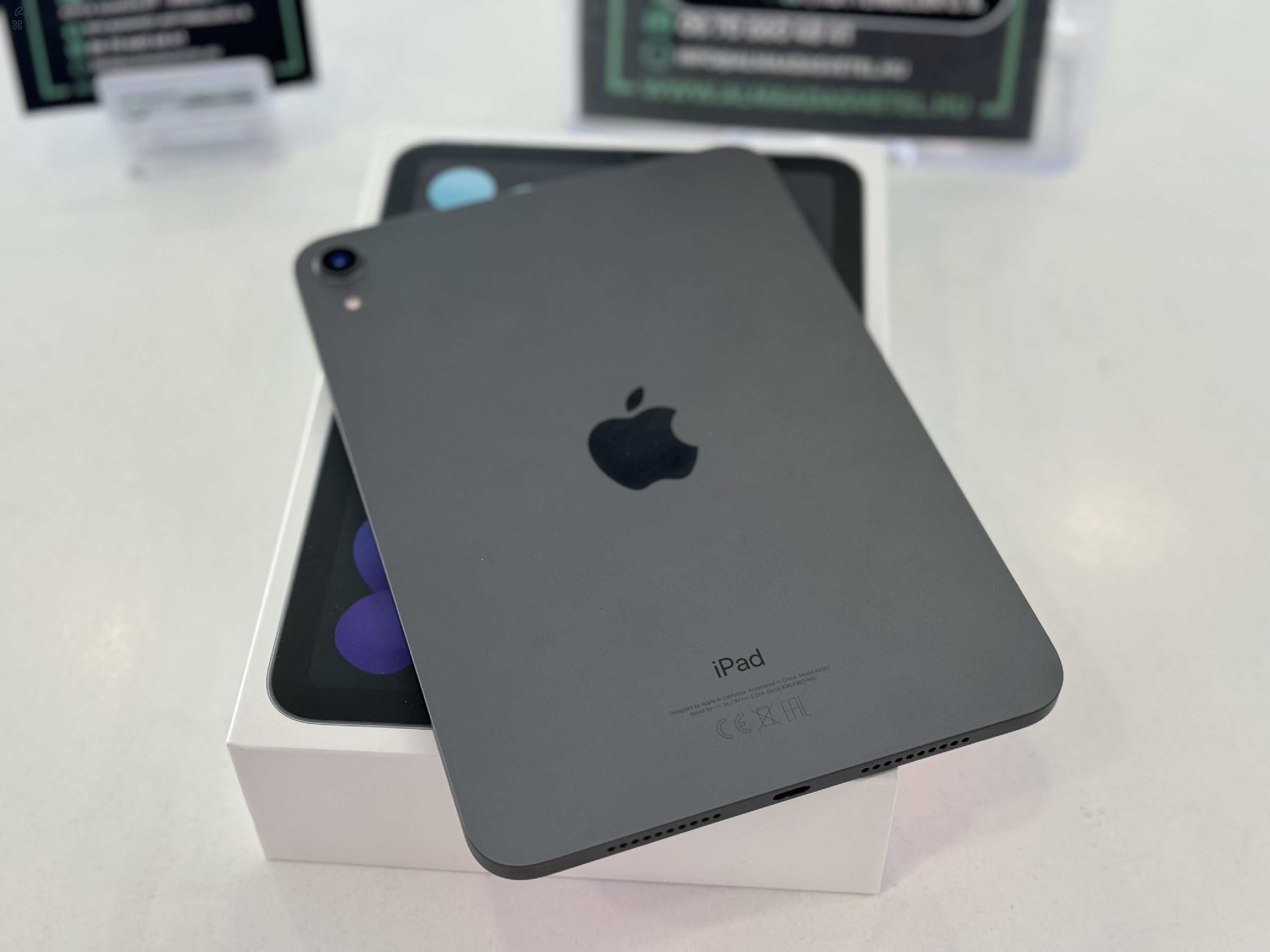 iPad Mini 6 256GB Wifi Újszerű Fekete/1 hónap gar./Akku 96%/p3331/
