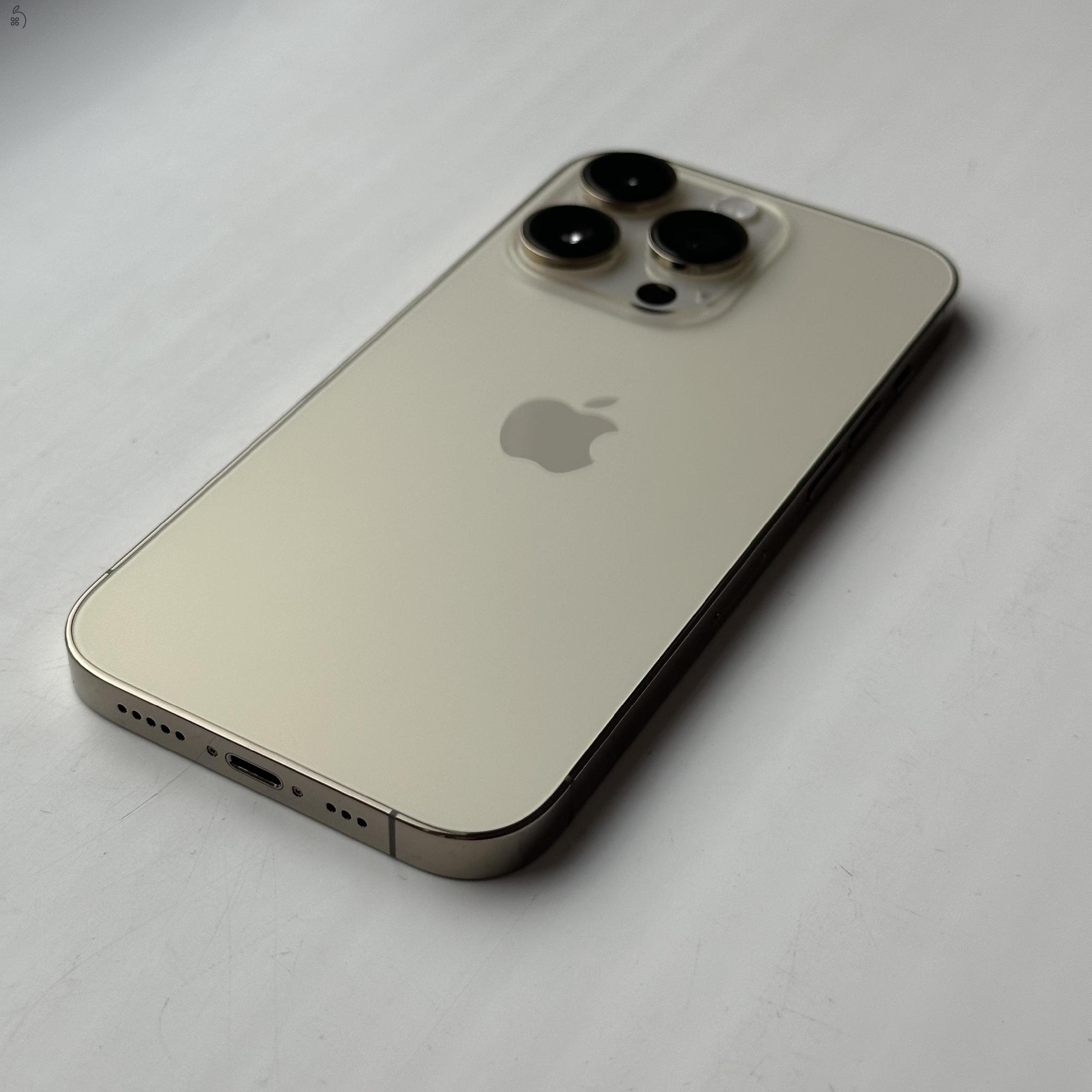 iPhone 14 Pro 512GB Gold- 1 ÉV GARANCIA, Kártyafüggetlen, 89% Akkumulátor