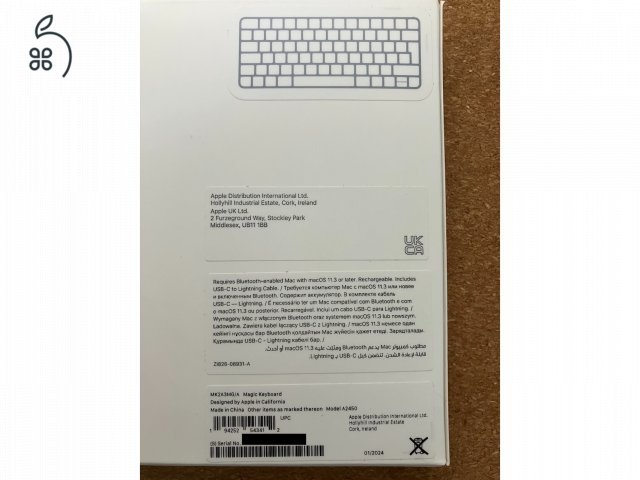 Apple Magic Keyboard (magyar) - Új/Bontatlan